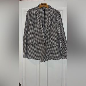 H&M plaid casual blazer